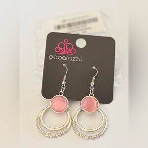 Paparazzi Blush Pink and Silver Earrings